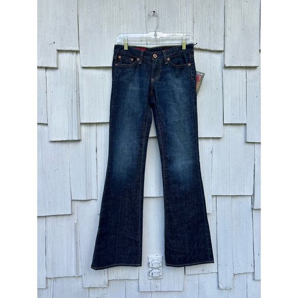 NWT Ag Adriano Goldschmied The Club Boot Cut Denim Jeans Blue Cotton Blend Sz 25 - Picture 3 of 11